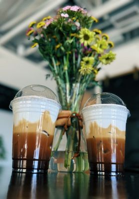 Freddo cappuccino — Greek-style iced espresso with thick foam. Our signature.